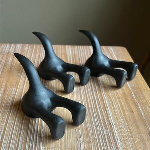 3 IKEA Bastis Hook Dog Tails Wall Hooks.